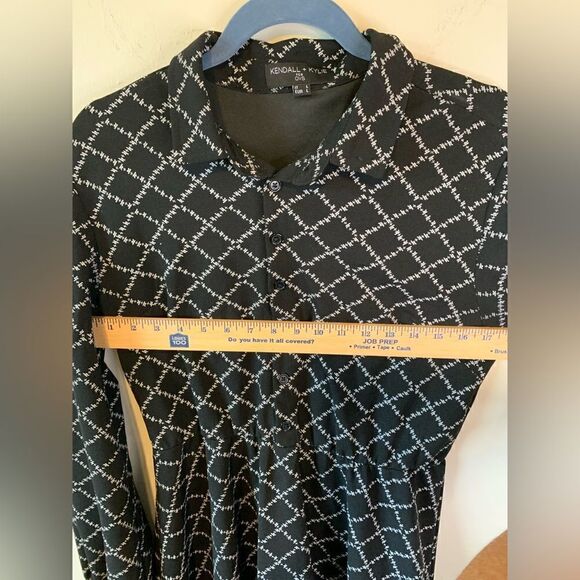 Kendall & Kylie black patterned dress size L - Picture 4 of 10